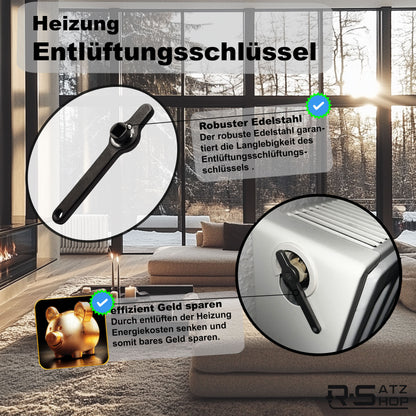 Edelstahl Entlüftungsschlüssel für Heizkörper