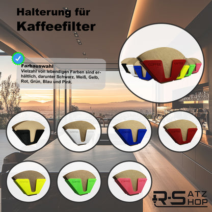 R-Satz Shop Kaffeefilterhalter Ständer für Kaffeefilter Aufbewahrung Wandhalter Papierfilter