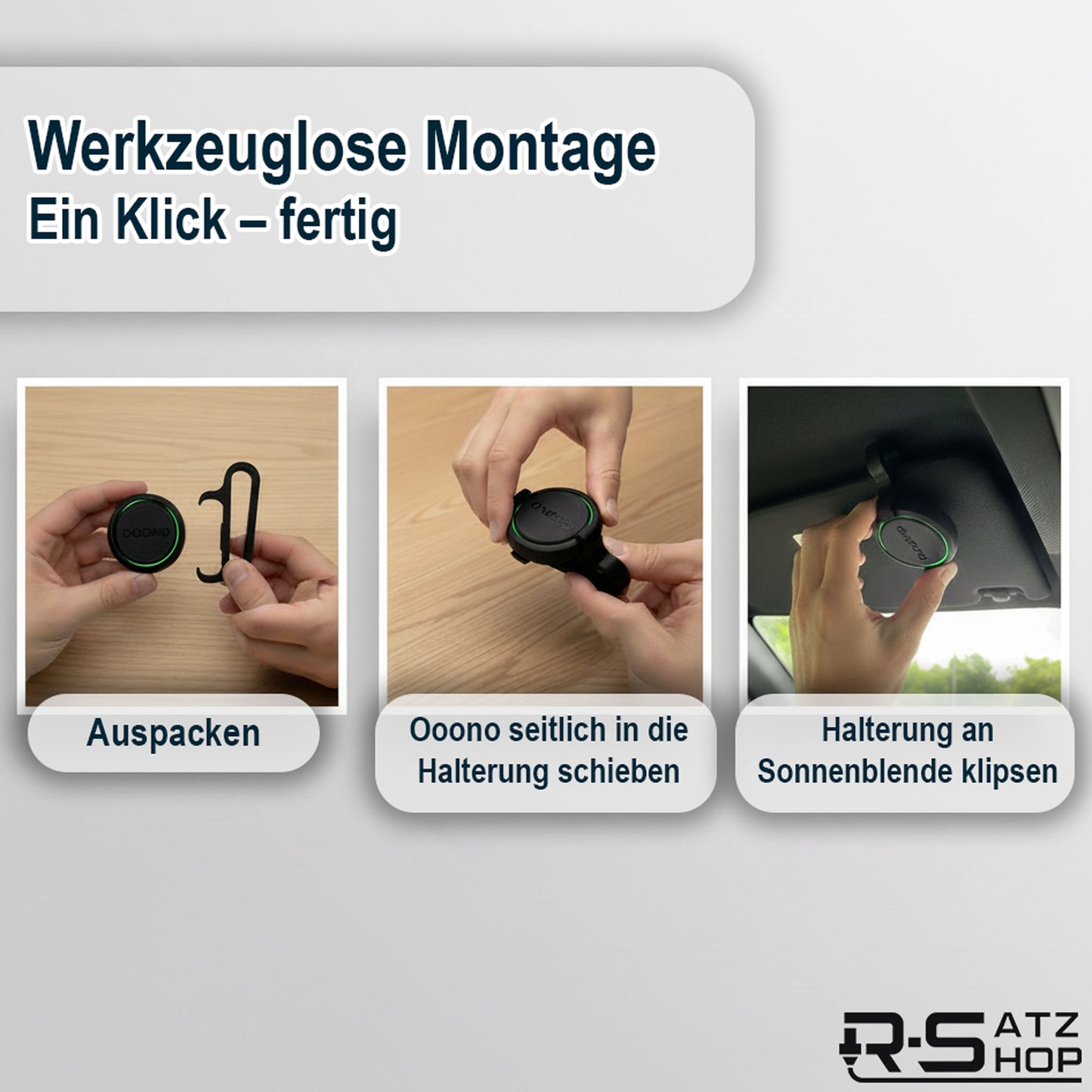 Halterung passend für Ooono-No2 Sonnenblende Stabil & Hitzebeständig - made by R-Satz Shop