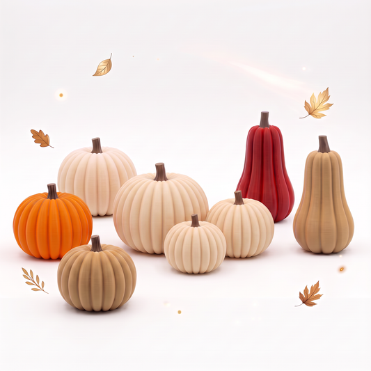 Kürbis Deko 3er-Set | Herbstdeko & Halloween Deko