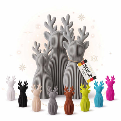 Rentier Deko 3er-Set | Scandi & Japandi Weihnachtsdeko