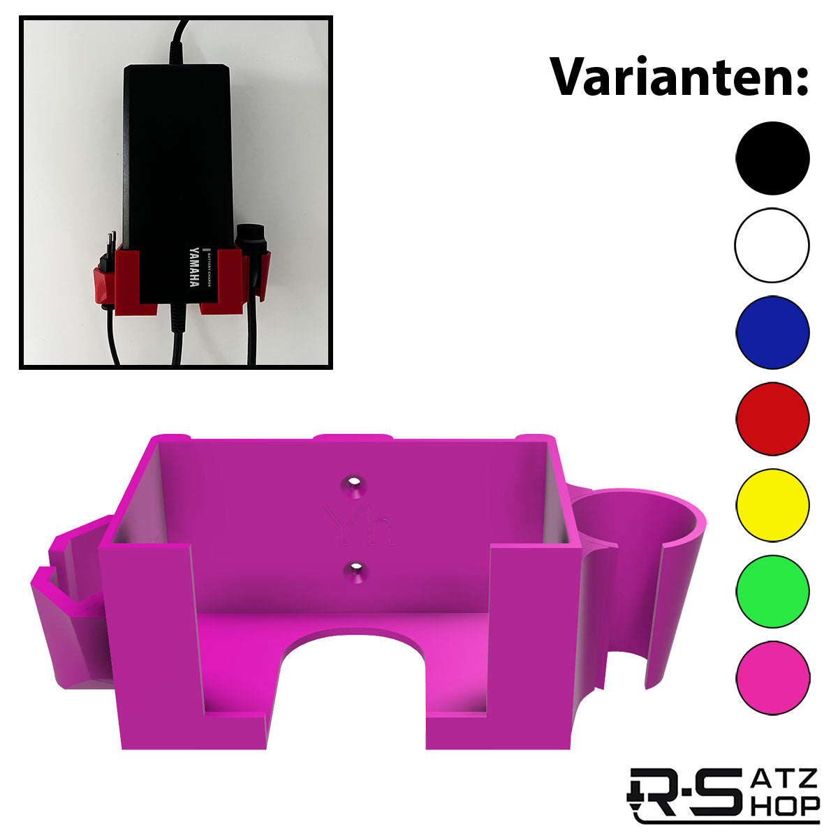 R-Satz Shop Wandhalterung passend für Yamaha eBike Ladegerät