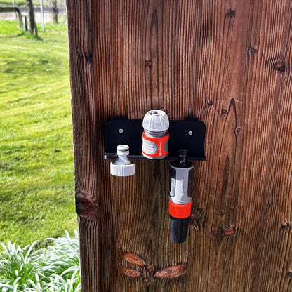 R-Satz Shop Wandhalterung passend für Gardena Schläuche - Halter für Adapter, Geräte, Spritzen usw