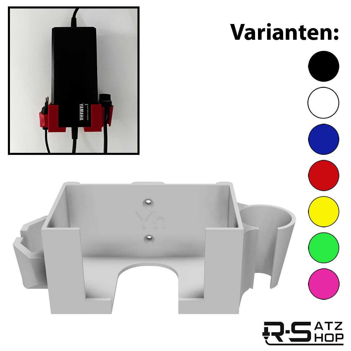 R-Satz Shop Wandhalterung passend für Yamaha eBike Ladegerät