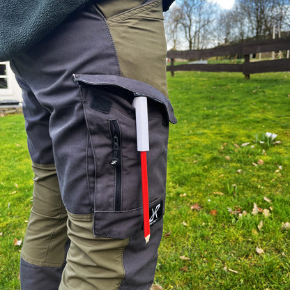 R-Satz Shop Zimmermannsstift Halterung inkl 2 Bleistifte Halter für Handwerker Velux Stift